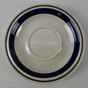 Vintage Yamaka Chateau Contemporary Stoneware 6" Replacement Saucer Blue Japan